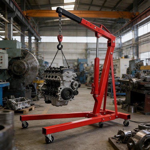 Red heavy duty - heavy, engine