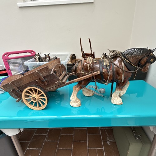 Vintage ceramic shire horse - shire,