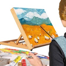 Adjustable Wooden Art Drawing Board Wood Desk Canvas Workstation Sketch Easel !~