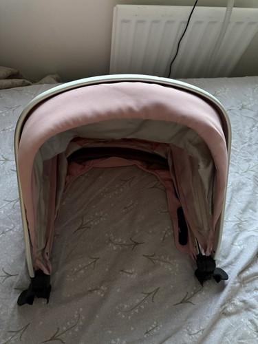 Silver cross pink hood - cross, parasol