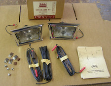 NOS OEM Ford 1958 Fairlane 500 Backup Light Kit Trapezoid Shape Back Up Lamp