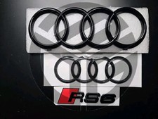 Audi RS6 2013-2018 Gloss Black Badges RS GRILLE/BOOT 3 PCS SET