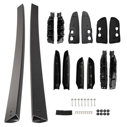 Roof rails side bars black - side,