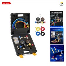 Automotive AC Gauge Set Brass