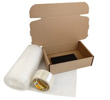 MOBILE PHONE POSTAL SHIPPING CARDBOARD BOX 10"x7"x3" + 4m BUBBLE WRAP + TAPE