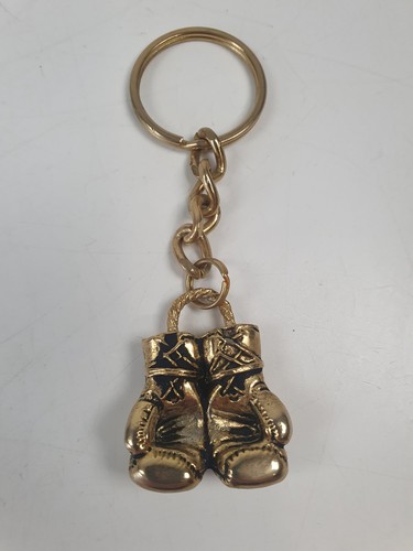 Metal keyring boxing gloves - metal,