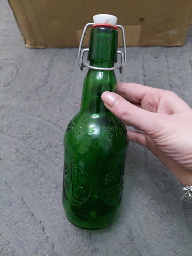 Grolsch vintage green glass - grolsch,