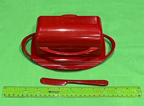 Butterie red plastic - plastic, butter