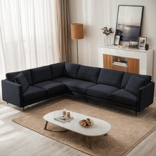 Zafly L Shaped Sofa,Modern