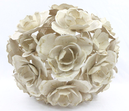 Metal pendant flower globe - metal,