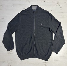 Gant Dark Grey Full Zipped Jumper/Cardigan Size XL
