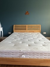 super king size wooden bed frame used