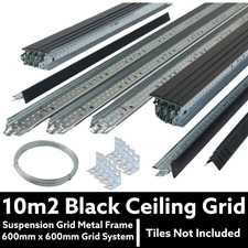 10m2 Black Suspended Ceiling