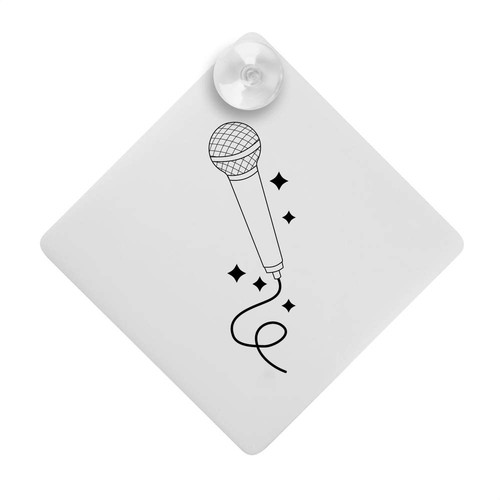 Microphone with glitter car - glitter',