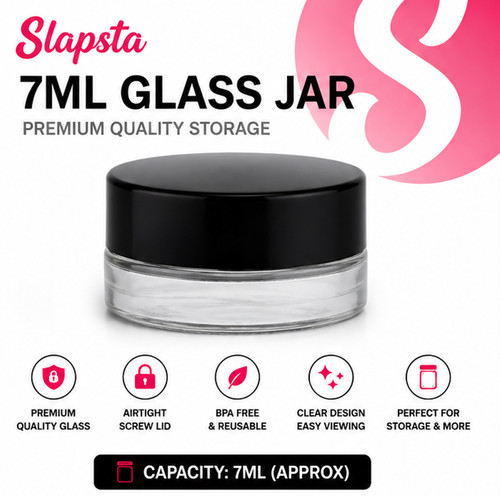 7ml glass cosmetic jars - cosmetic, clear