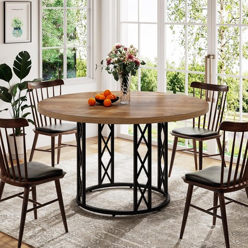 120cm round dining table - dining,