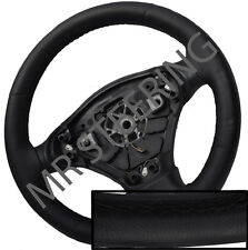 FITS ROVER 75 98-05 BEST QUALITY BLACK ITALIAN LEATHER STEERING WHEEL COVER