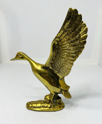 Vintage brass flying bird - vintage,
