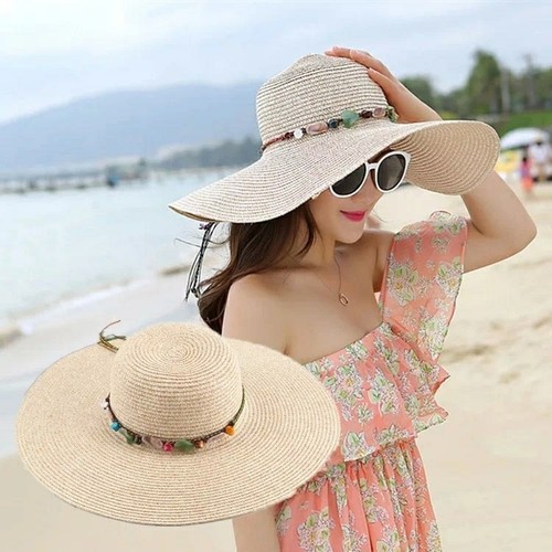 Boho fashion beach straw hat - boho,