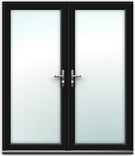 Black uPVC French Doors / Made