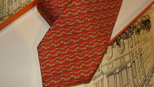 HERMES silk tie classic,   NEW