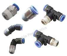 Pneumatic Push In Fittings for Air/Water Hose & Tube **ALL SIZES AVAILABLE**