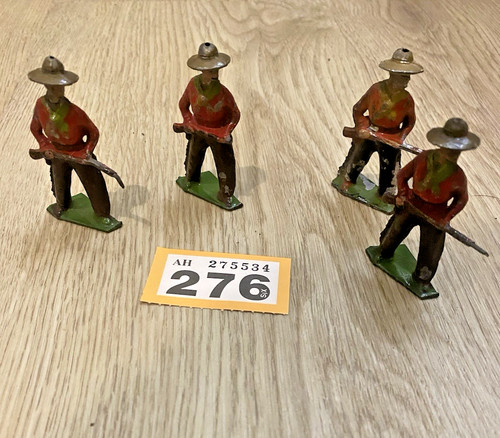 Vintage lead toy - cowboys, x4