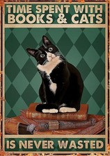 Time spent with books & cats