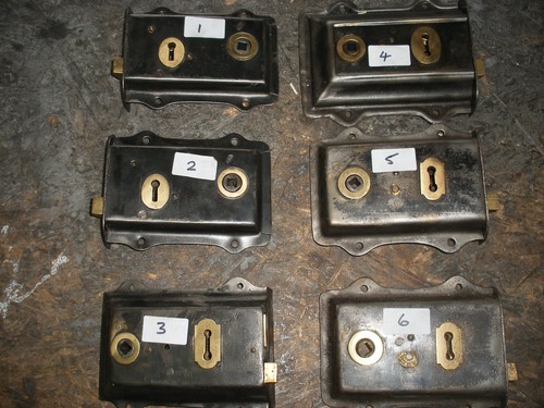Reclaimed steel rim lock with