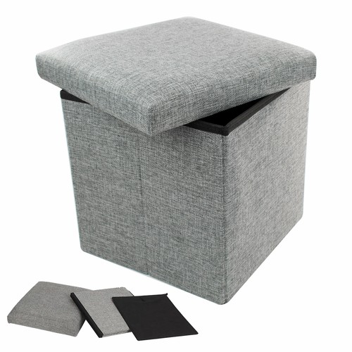 Trixes grey ottoman storage - grey,
