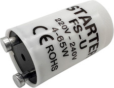6-Pack Fluorescent Light Starter - 220-240V, 4-65W | Compatible with T8 & T12 