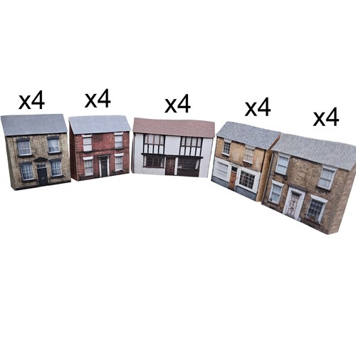 Gauge model railway - railway, houses