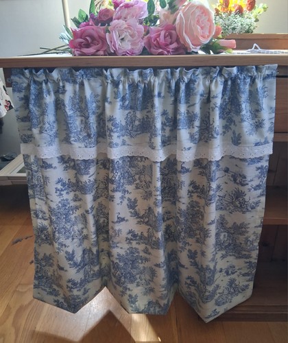 Under counter curtain - under, blue