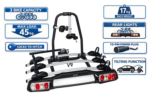 Tow bar bike carrier - bike, for