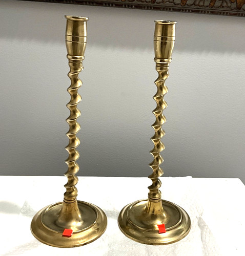Nice pair vintage solid brass - solid,