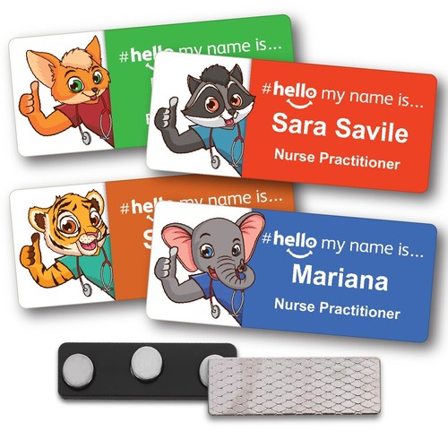 Hello name badge - my, is