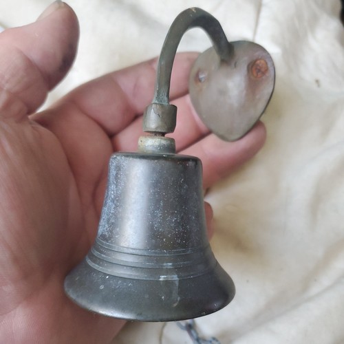 Antique brass bell nautical - antique,