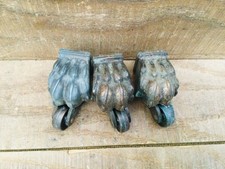Three Antique Lion Claw Foot