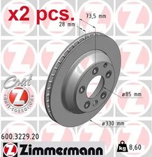 X2 PCS REAR BRAKE DISC ROTOS