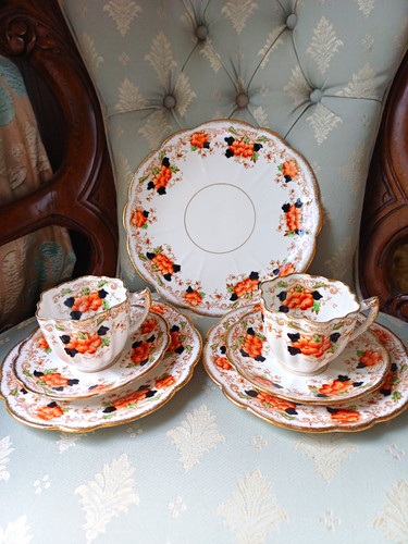 Antique trios tea - trios, set
