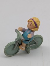 Vintage 1994 Polly Pocket Bluebird Home On the Go Van RV Playset Figure On Bike 