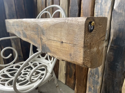 Reclaimed solid wood fireplace - solid,