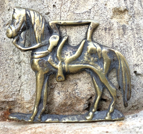 Vtg english saddled shire - vtg,