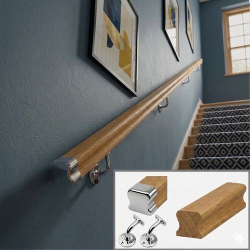 Wall thr handrail - thr, chrome