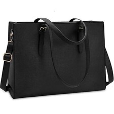 Vintage laptop bag for women 15.6 inch waterproof computer bag shoulder bag