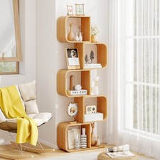 Geometric Bamboo Bookcase 5