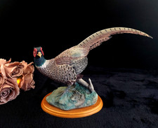 Large Border Fine Arts Good Pheasant Figurine RW Russell Willis Rare Bird Statue