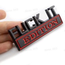 FUCK-IT EDITION Logo 3D Emblem