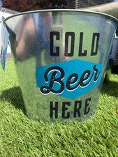 Ice beer bucket with - with, bottle
