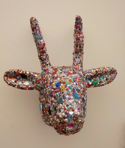 Deer trophy head - deer, encrusted